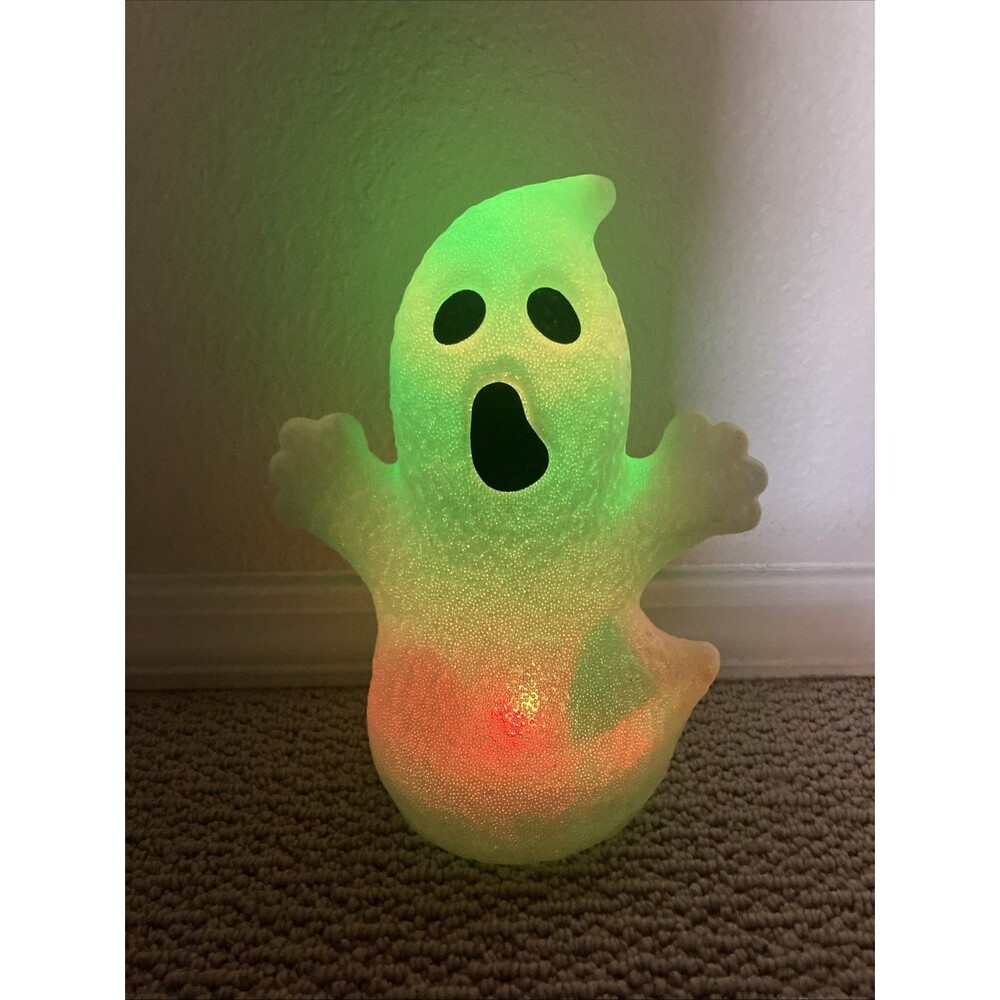 Seasons Halloween Ghost 9.5” Color Changing LED Light Prop Decor